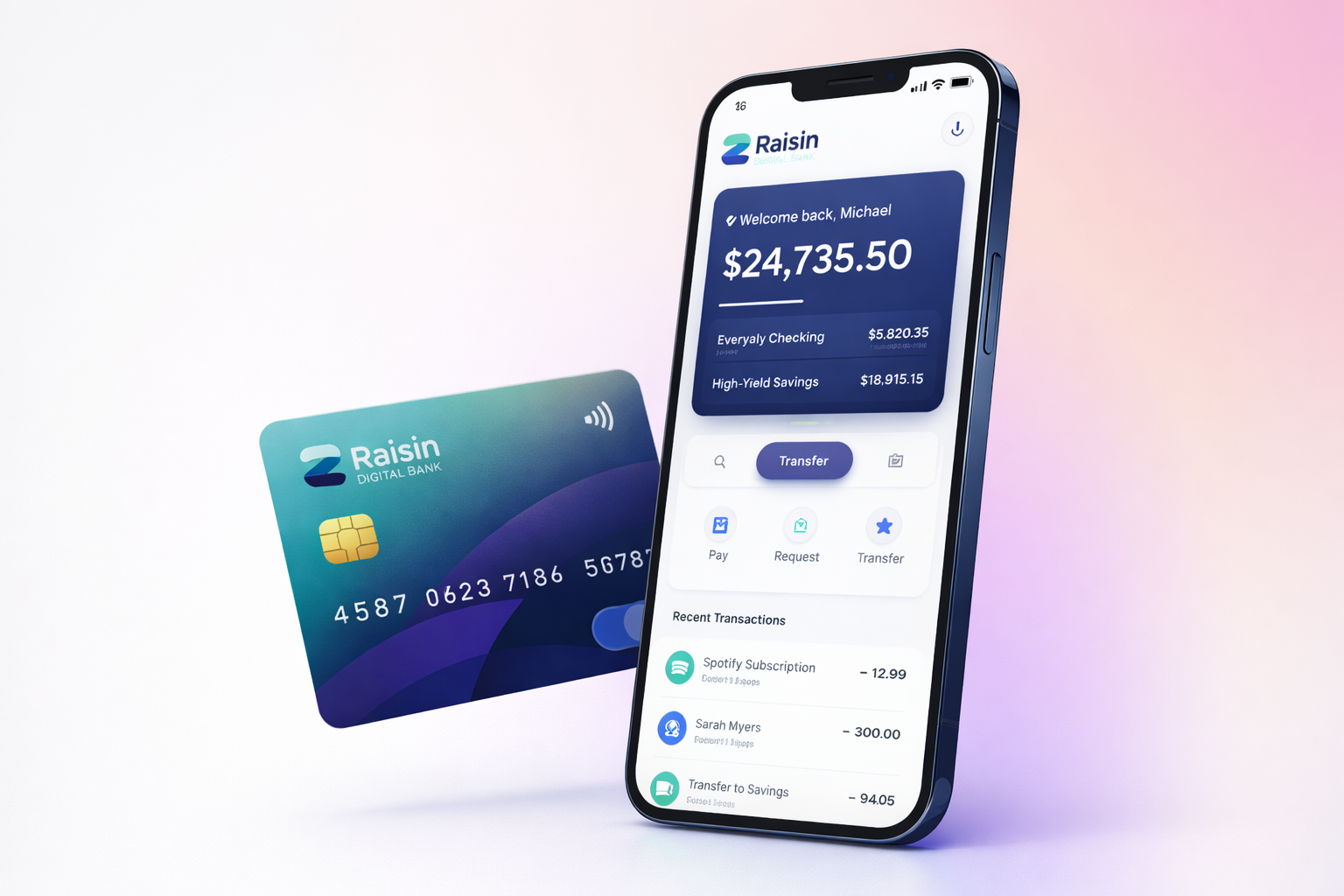 raisin Digital Bank hero image